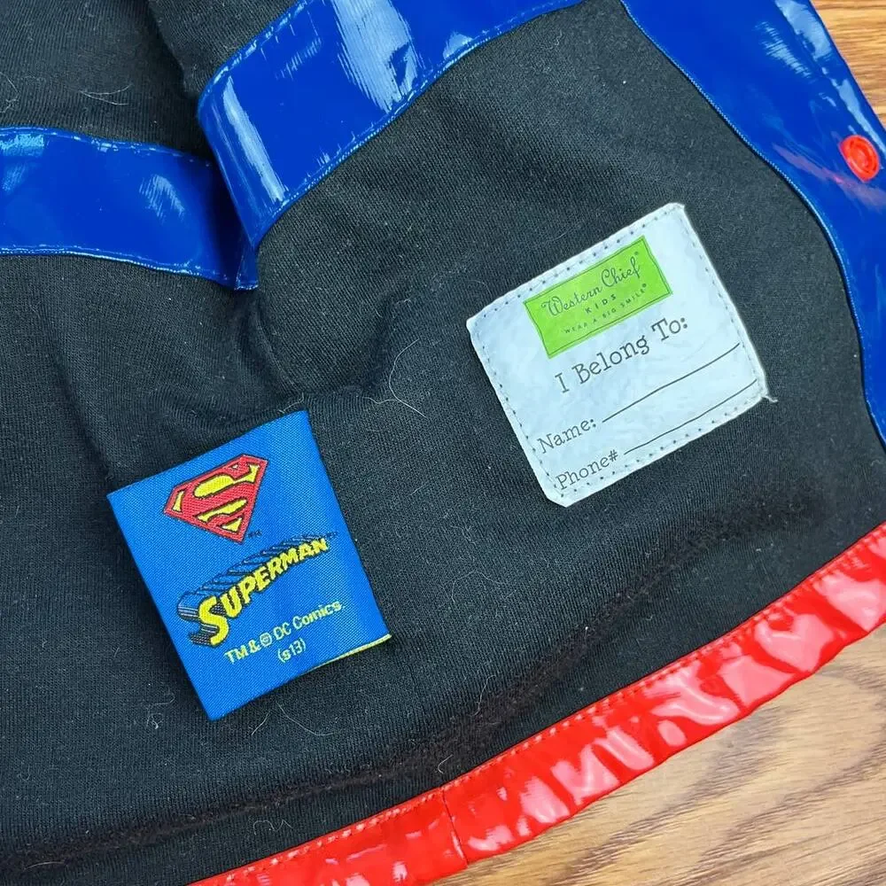 Western Chief Superman Raincoat Jacket Sz 2T